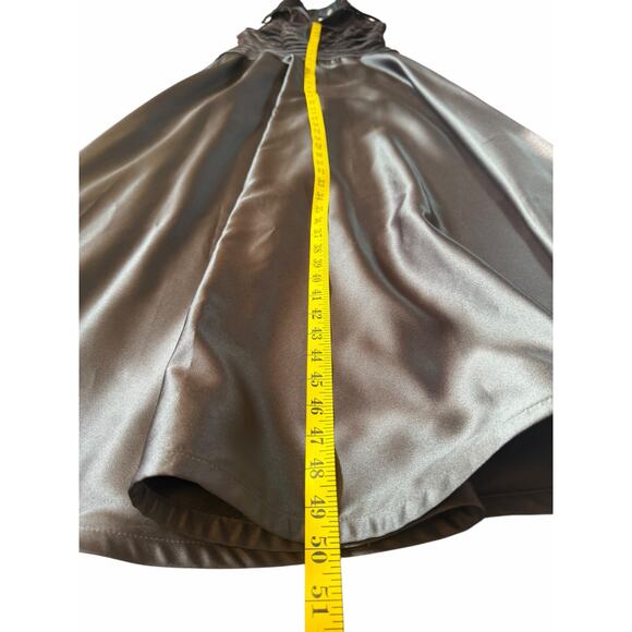 Tadashi Black Velvet and Satin Collared Formal Dress - Size 10 - Picture 13 of 16